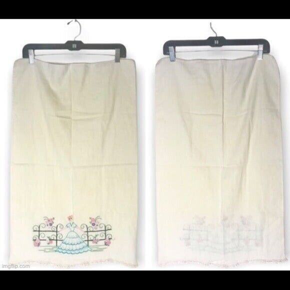 Bundle of 2 Vintage Antique Textiles Linens 1 Crosstitch Napkin 1 Pillowcase - Picture 2 of 11